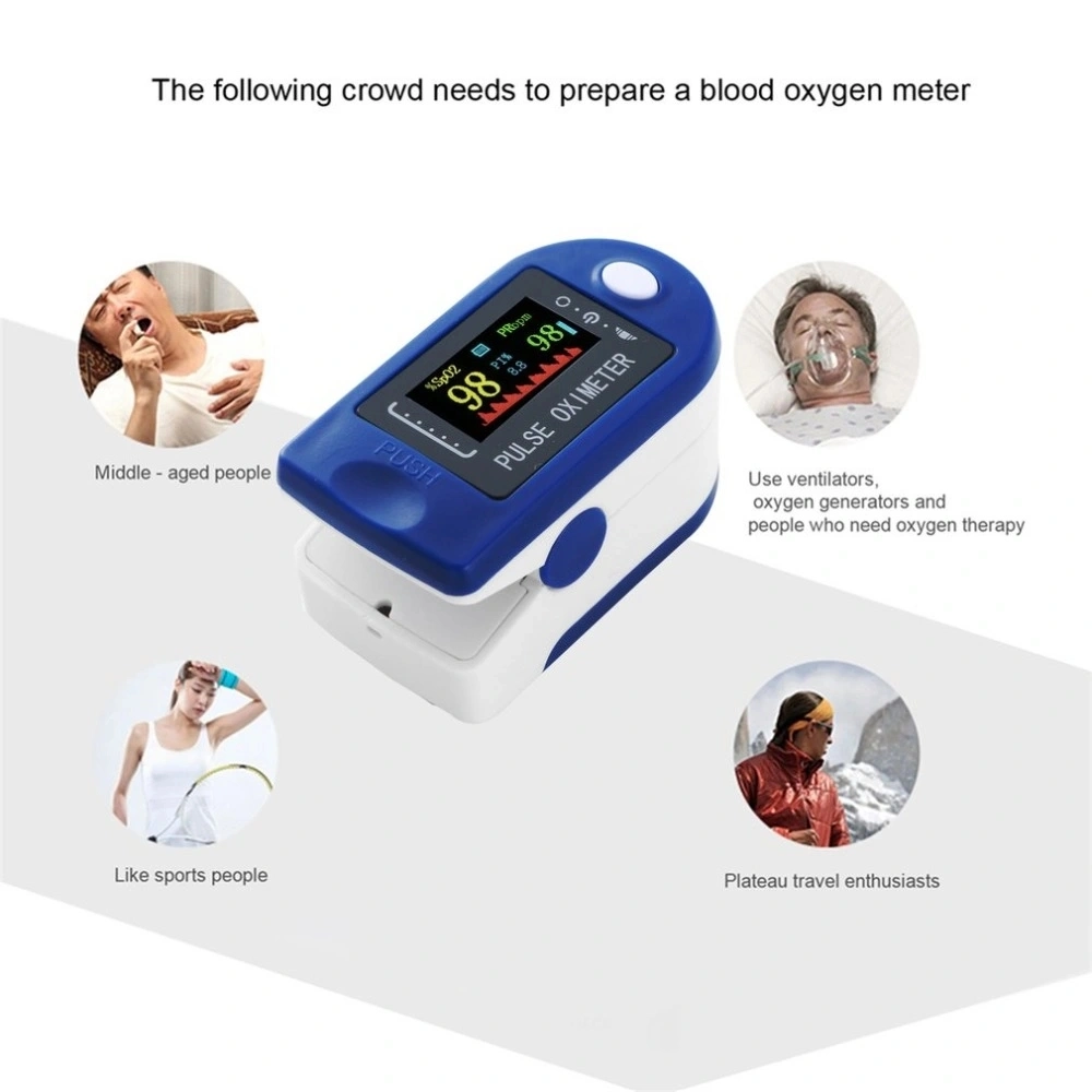 Lk88 Finger Pulse Oximeter Medical Home Use Pulse Oxi Meter Digital LED Pulse Oxi Meter Handheld Adult Oxiometer