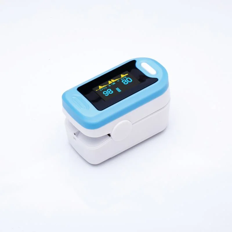 Household Fingertip Pulse Oximeter Oximetry Blood Oxygen Monitor with Lanyard