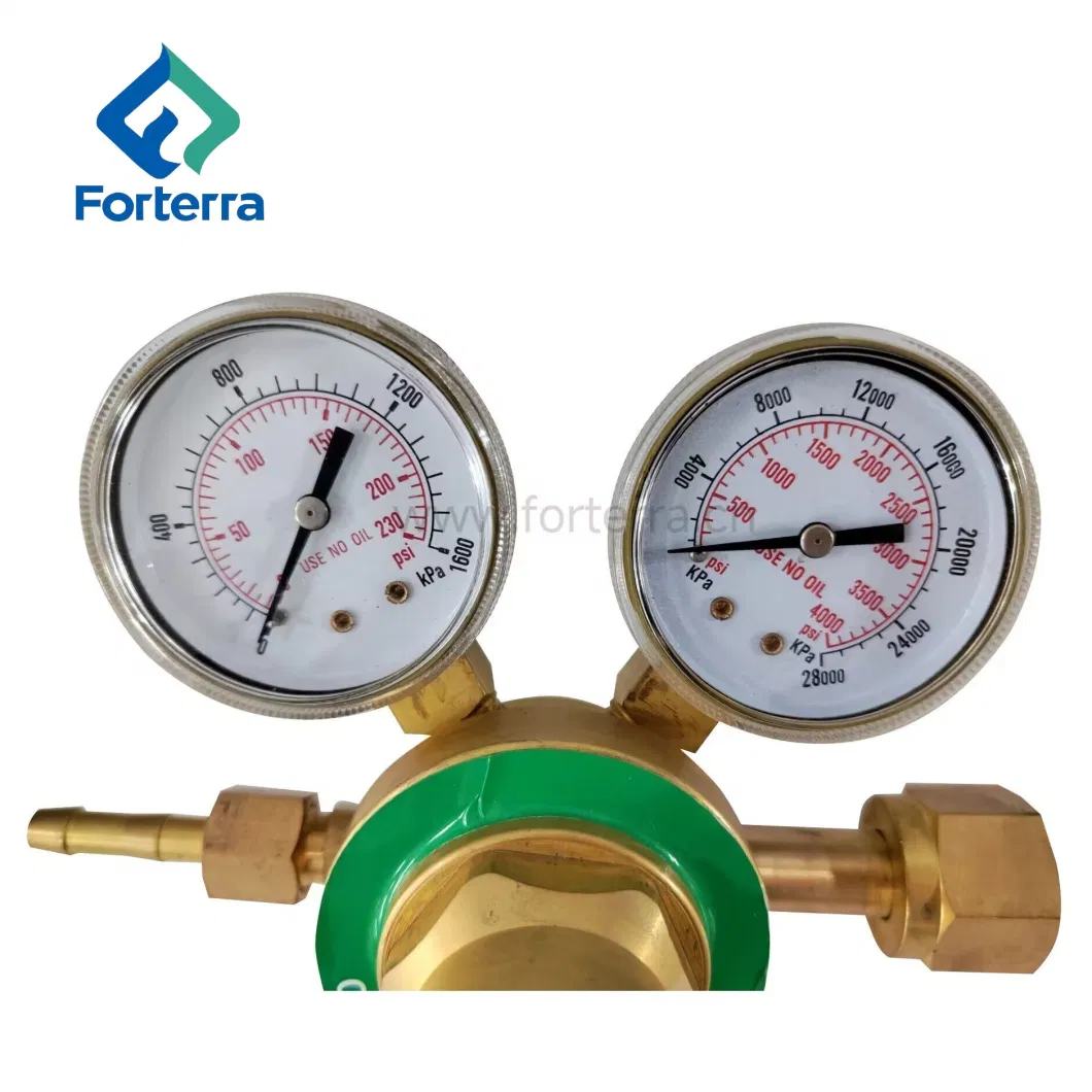 Forterra Brass Oxygen Medium High Pressure Regulator for Welding