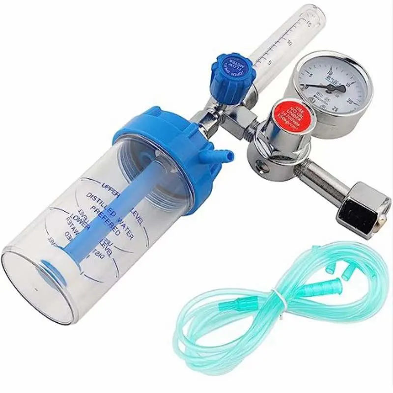 Float-Type Medical Oxygen Cylinder Regulator W/ Humidifier