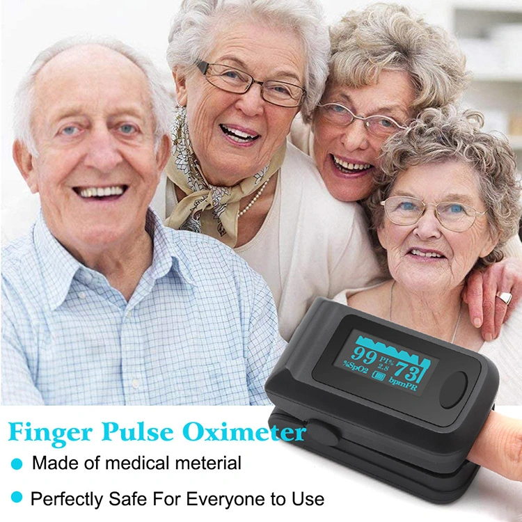 Medmount Portable Small Home Care LED Screen Pulse Finger Clip Oximeter with CE/ISO