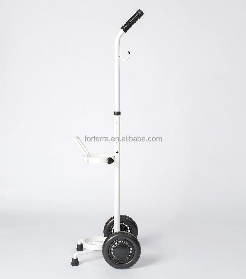 Factory Price 8L 10L 140mm Dia. Aluminum Medical Oxygen Bottle Cart Gas Cylinder Trolley for Hospital