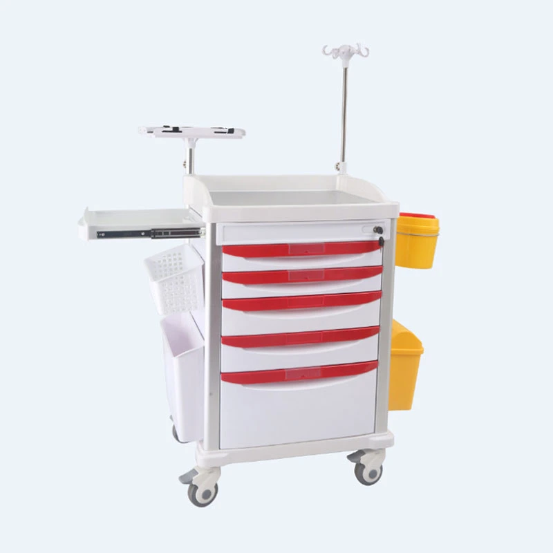 Best Price ABS Hospital Use Treatment Anesthesia Trolley Medicine Delivery Trolley