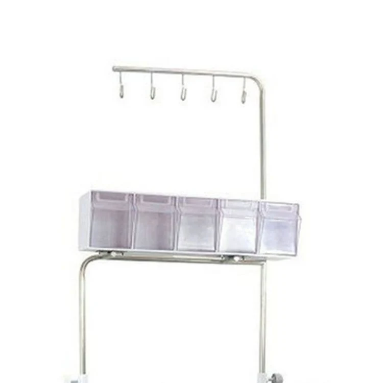 Hospital Medical Laundry ABS Crash Cart with Drawers Emergency Anasthesia Drug Trolleys