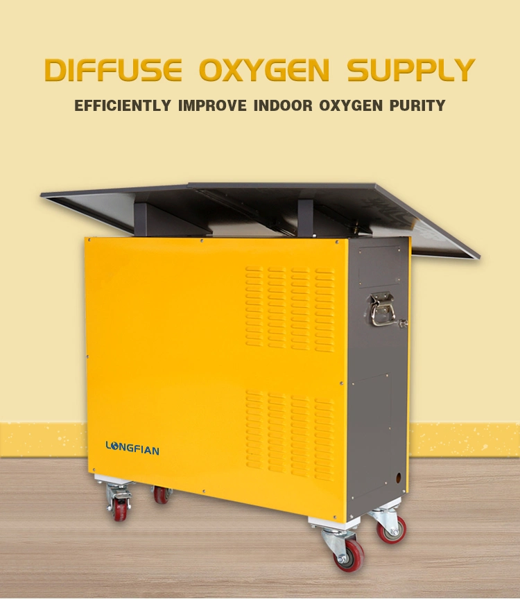 Diffuse Supply Plateau Oxygen Concentrator to Monitor Indoor Oxygen Purity Level