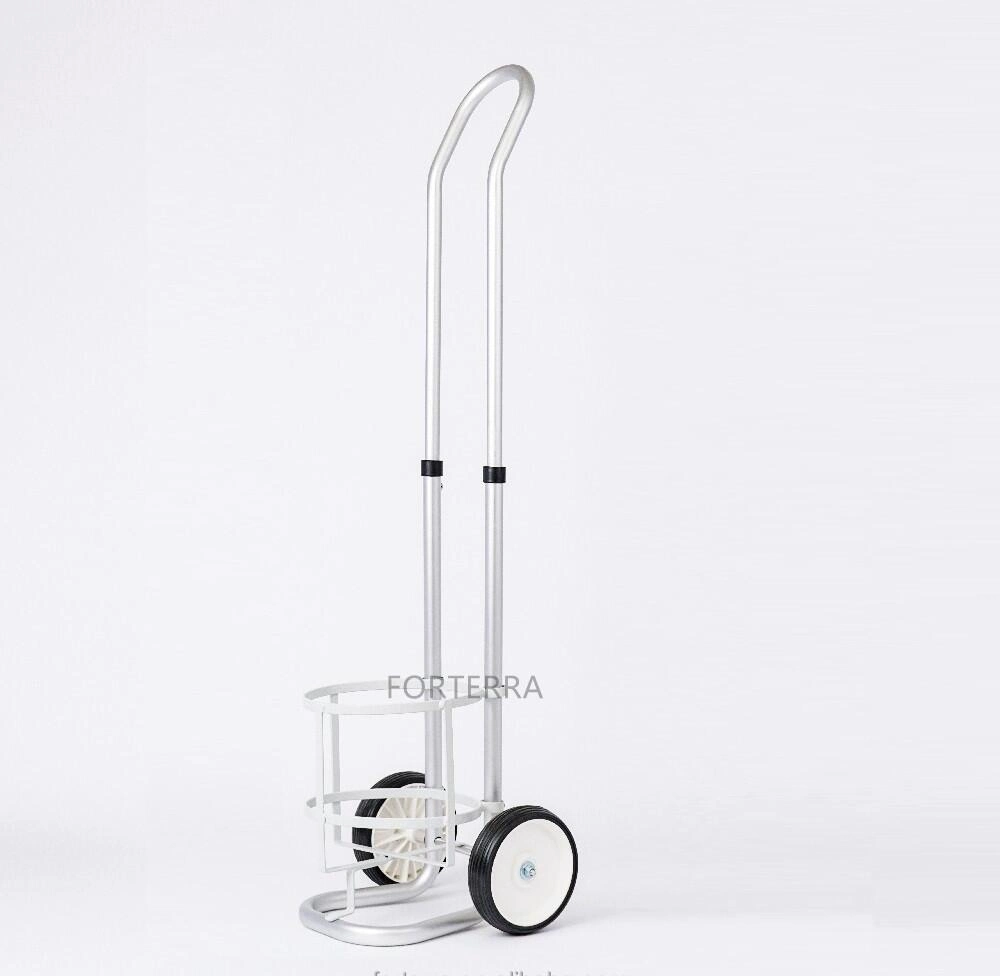 Hospital Use 8L 10L 15L Portable Aluminum Cylinder Trolley Medical Oxygen Gas Cylinder Cart for Sale