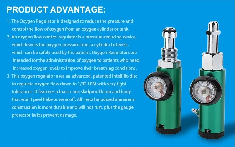 Cga870 Medical Oxygen Regulator with Flow Meter Humidifier