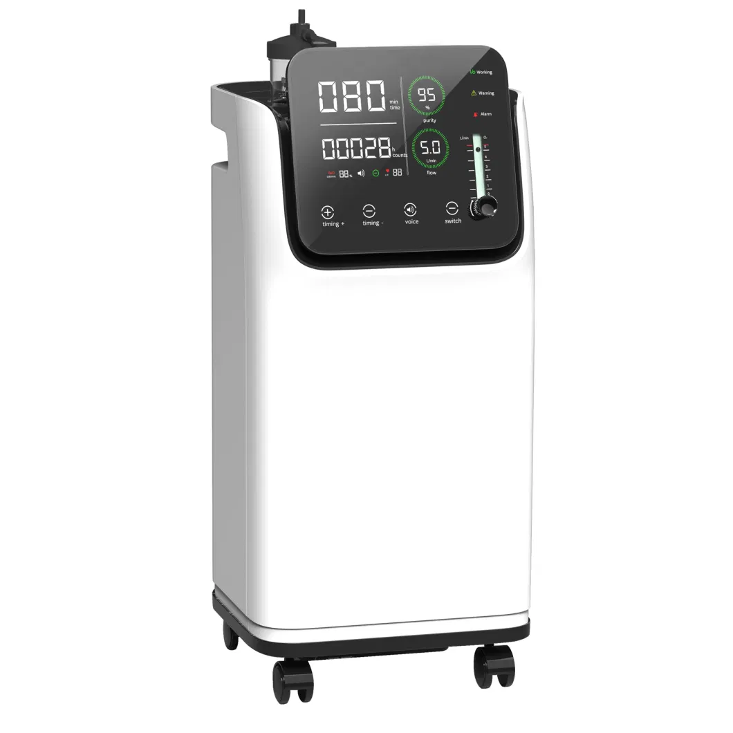 Wholesale Price CE/ISO13485 Approved Oxygen Generator 5L Medical Grade Portable Oxygen Inhalation with Atomizer for Home/Hospital Use