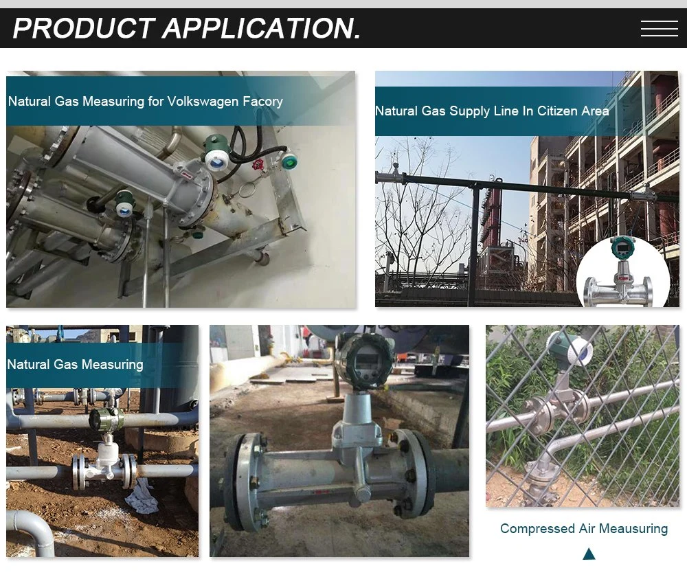 Thread Connection Vortex Precession Flowmeter Swirl Vortex Precession Flow Meter for Oxygen