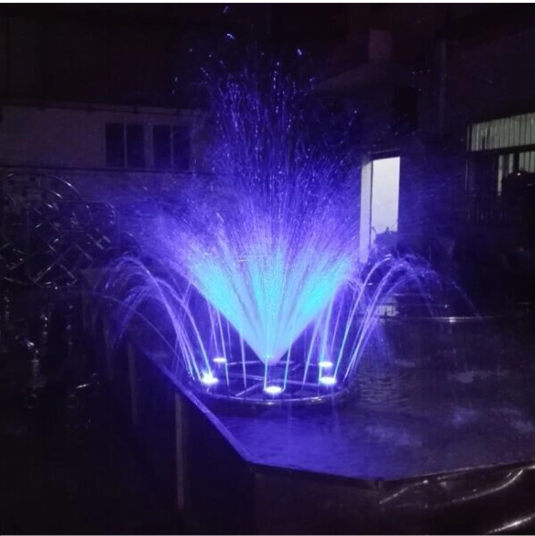 Custom Colorful Outdoor Modern Programmed Large Water Dancing Floating Garden Fountain