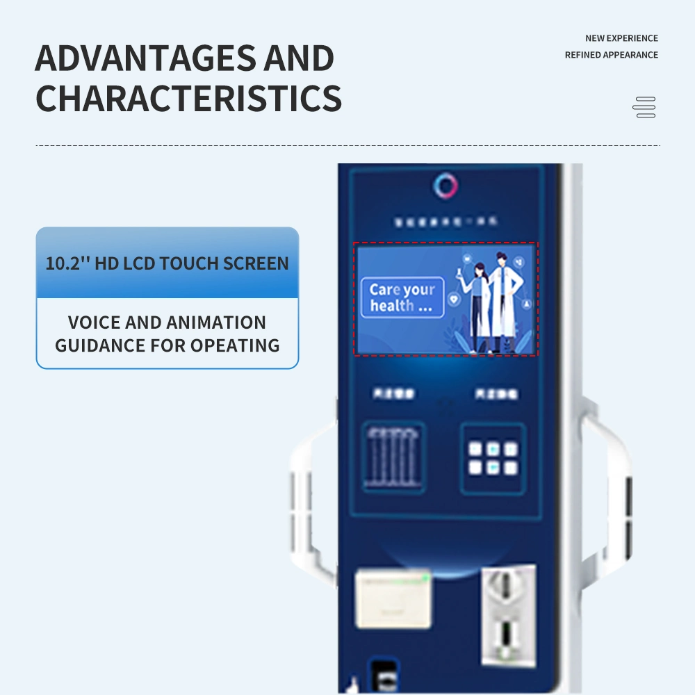 Medical Hospital Standing Scale Height Weight and Fat Health Check-up Machine