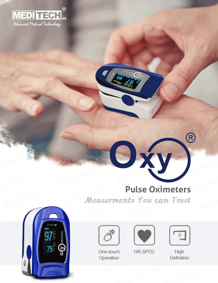 Color Screen Fingertip Pulse Oximeter with 6 Display Modes