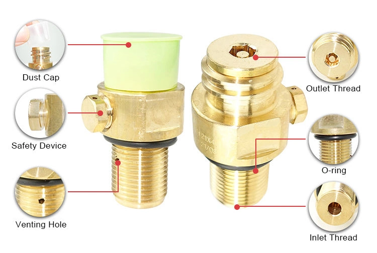 Factory Price Qf-23 Cga Brass Galvanized Chrome Valve High Pressure Medical Oxygen Valve