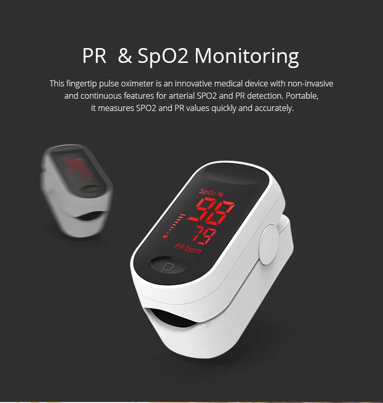 SpO2 Blood Oxygen Heart Rate Fingertip Pulse Oximeter Monitor (THR-PO1)