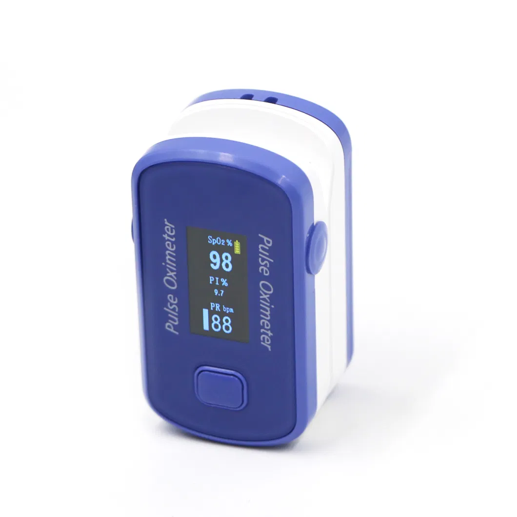 Fingertip Pulse Oximeter, Blood Oxygen Saturation Monitor with Battery