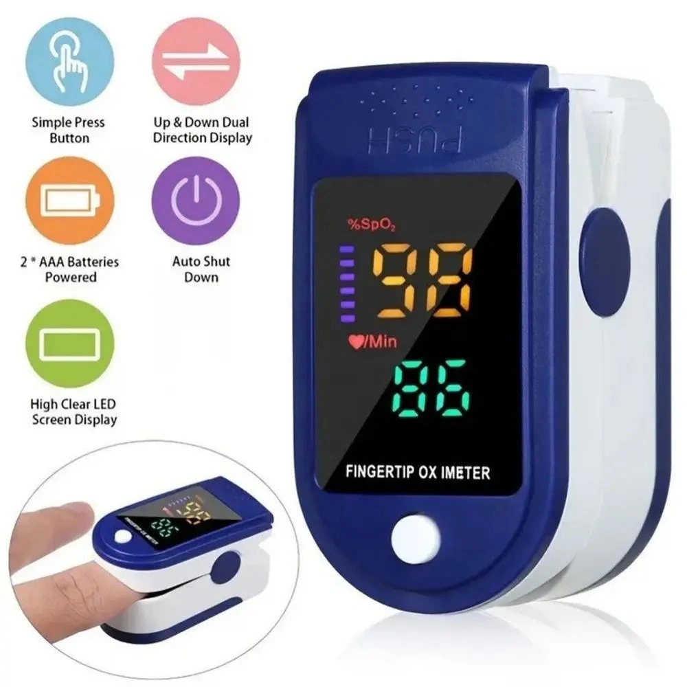 SpO2 OLED TFT LED Screen Medical Equipment Portable Fingertip Sensor Pulse Oximeter