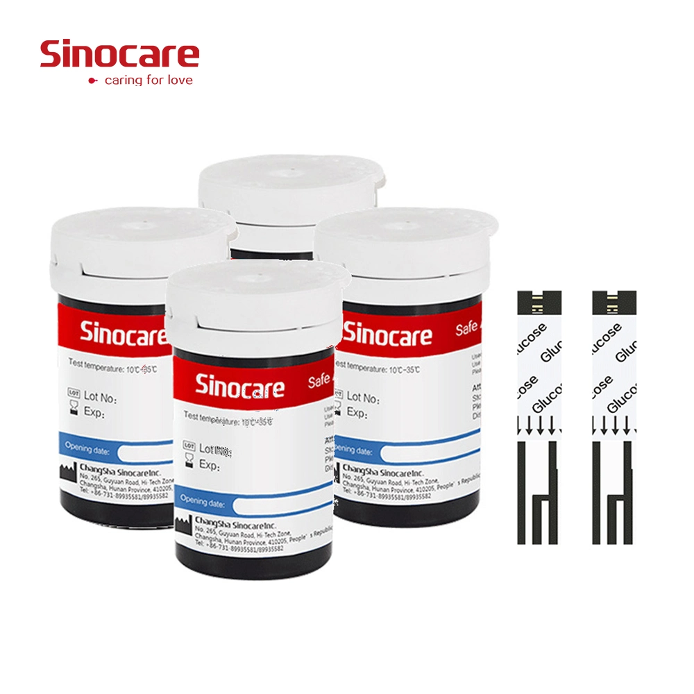 Sinocare Medical Supply Blood Glucose Meter Glucometer Glucometro Test Strips Glycemie Strip Glucose Sensors