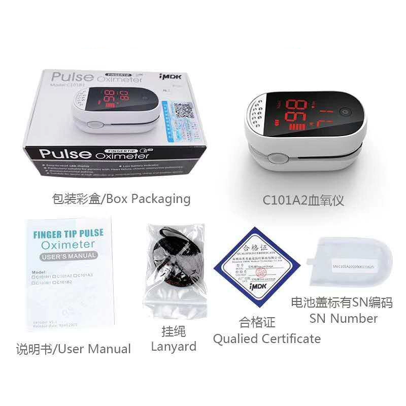 LCD Display Bluetooth Pulse Oximeter with Phone APP Software Support Ios Android Phone