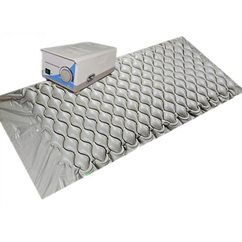 Nylon/ PVC/ Latex Ripple Washable Alternating Pressure Bubble Air Inflatable Anti Decubitus/Bedsore Mattress with Air Pump