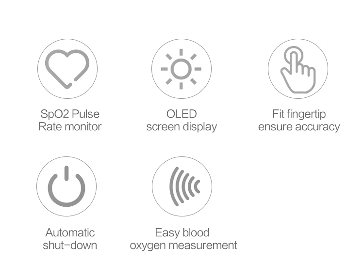 Self Check OLED Children Oximeter Fingertip Pulse for Home Life