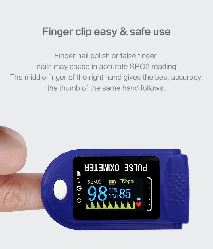 Self Check OLED Children Oximeter Fingertip Pulse for Home Life