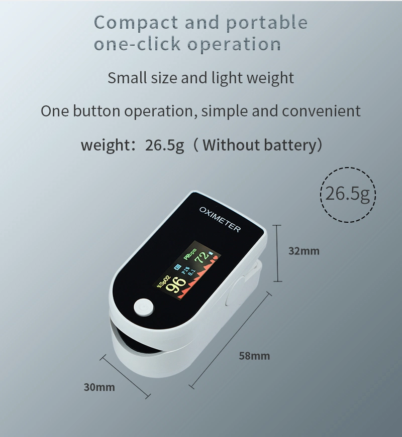 Pulse Oximeter Fingertip Saturation Oxygen Monitor Fingertip (SpO2) for Heart Rate Measurements