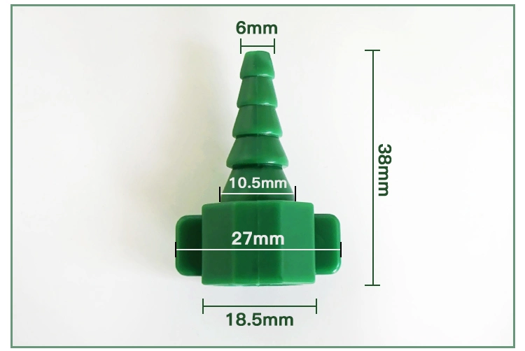 Oxygen Concentrator Used Christmas Tubing Connector with Green Color