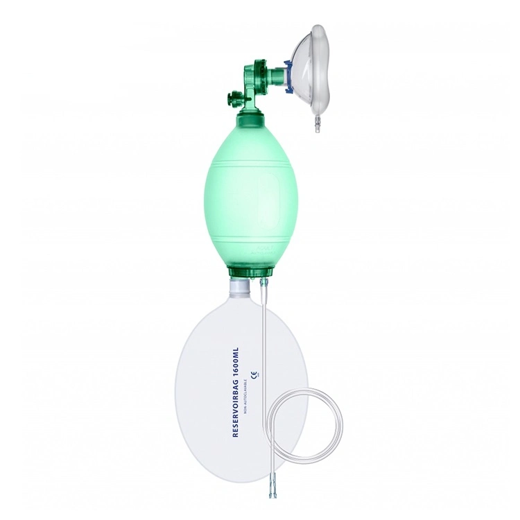 Professional Medical Disposable Pediatric SEBS Manual Oxygen Ambu Bag Resuscitator