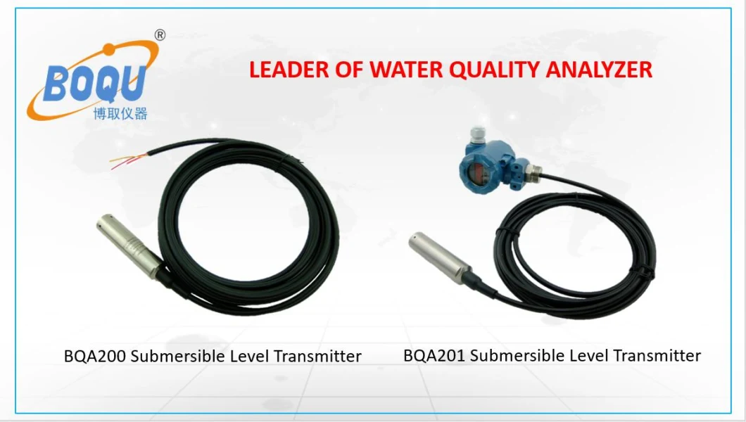 Boqu Boa201 Manufacturer with RS485 and 4-20mA Output LCD Aqua Hydrostatic Submerge Level Meter Level Transmitter Sensor