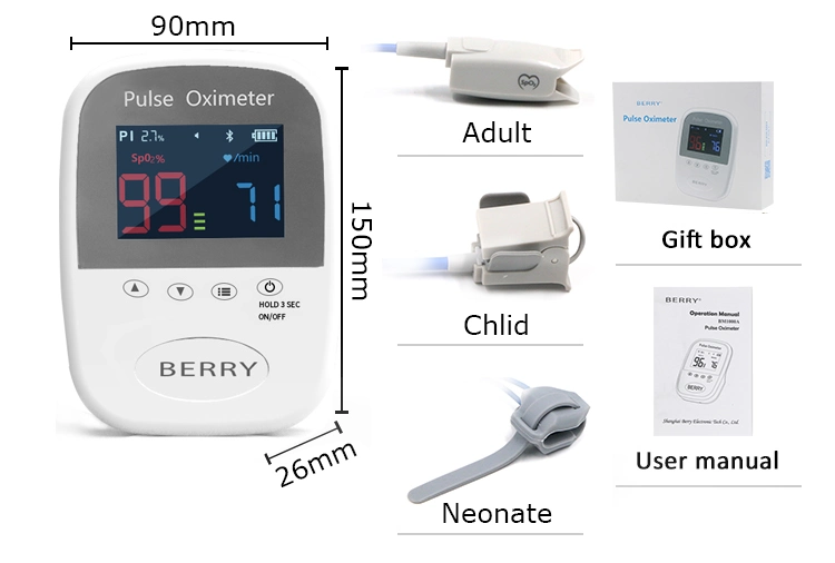 TFT Digital Screen Handheld bluetooth Pulse Oximet