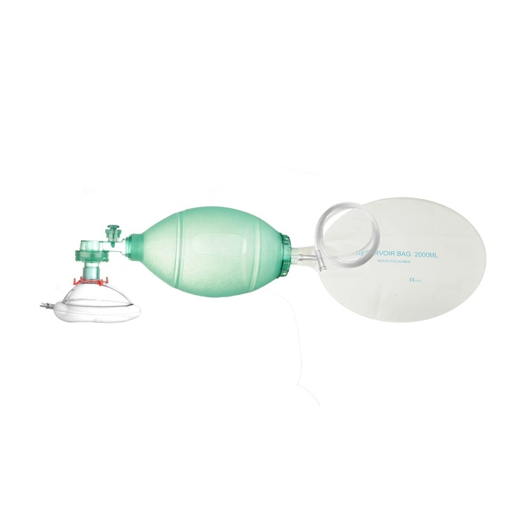 Professional Medical Disposable Pediatric SEBS Manual Oxygen Ambu Bag Resuscitator