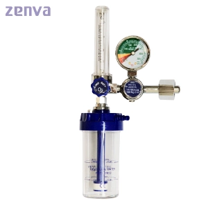 Brass Body Medical Gas Oxygen Flowmeter with Humidifier Bottle for Hospital