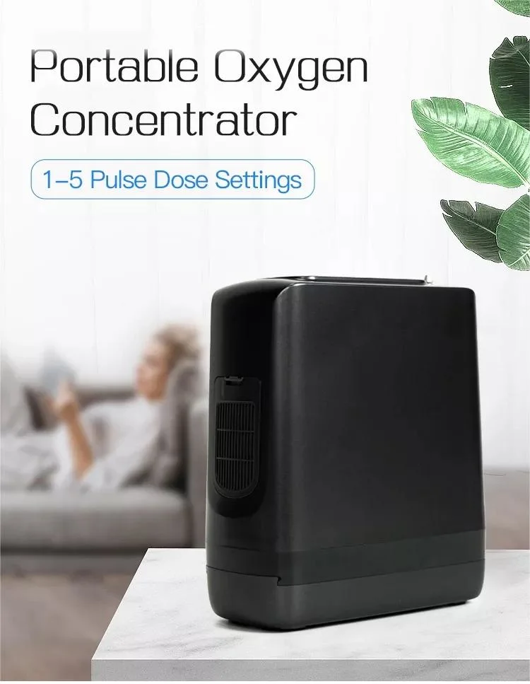 New Design Portable Battery Operated Traveling Use Pulse Model Portable Oxygen Concentrator