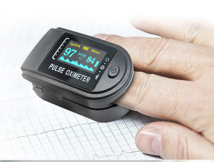 Finger Oximeter Digital Fingertip Pulse Oximeter Blood Oxygen Saturation Meter Finger SpO2 Pr Heart Rate Monitor Health Care