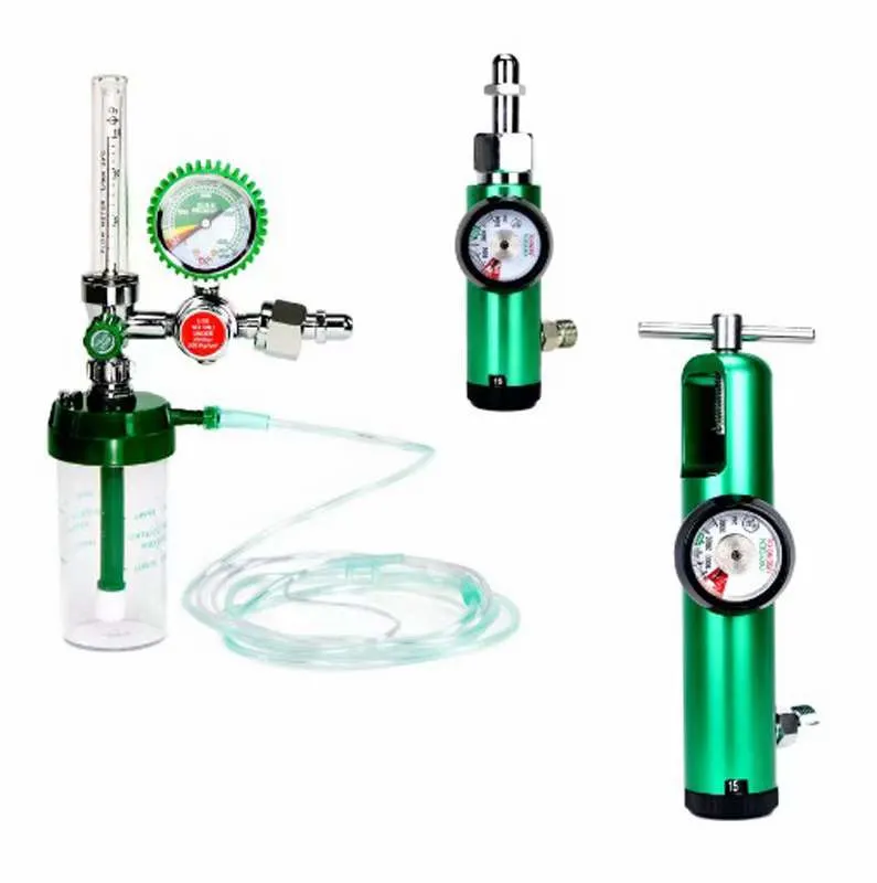 Float-Type Medical Oxygen Cylinder Regulator W/ Humidifier