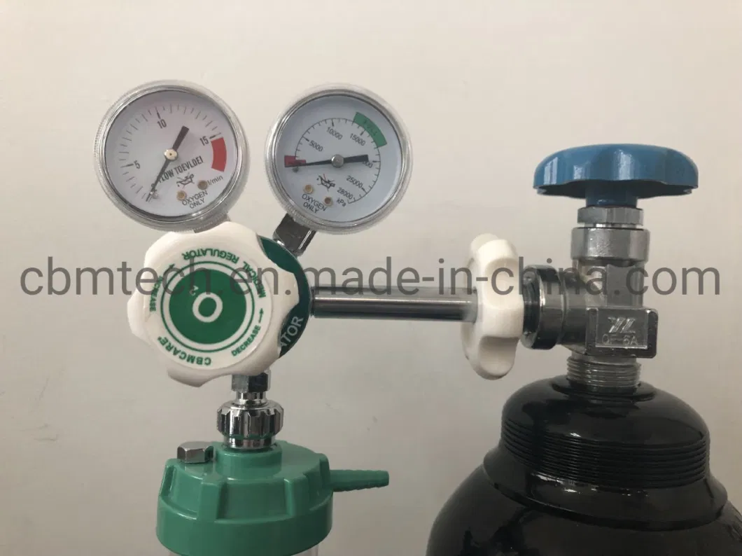 Hospital Medical Double-Gauge Oxygen Cylinder Regulator