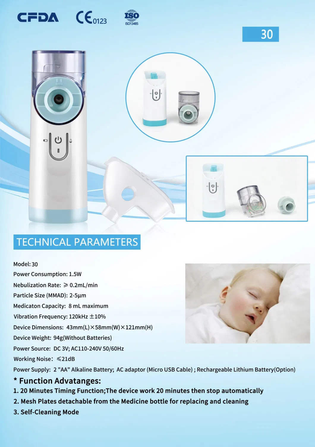 Medical Disposable Nebulizer with Mouth Piece