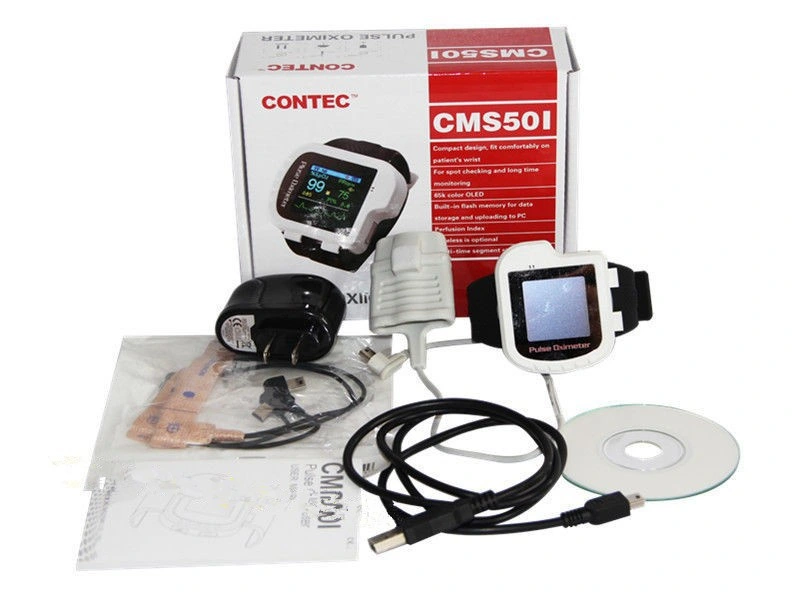 CE&FDA Wrist Pulse Oximeter SpO2 Sensor with Color Display Cms50I