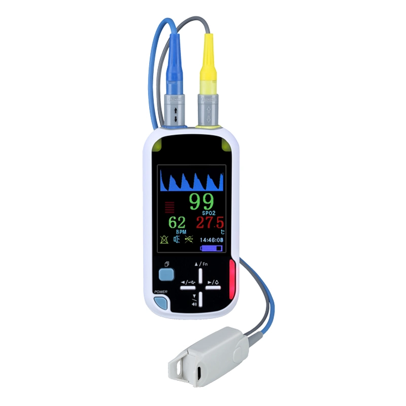 2.8&prime; &prime; LCD SpO2 Pulse Rate Rechargeable Alarm Portable Handheld Digital Pulse Oximeter Blood Oxygen Monitor Medical Device