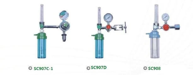 Medical Oxygen Regulator with Humidifier Bottle