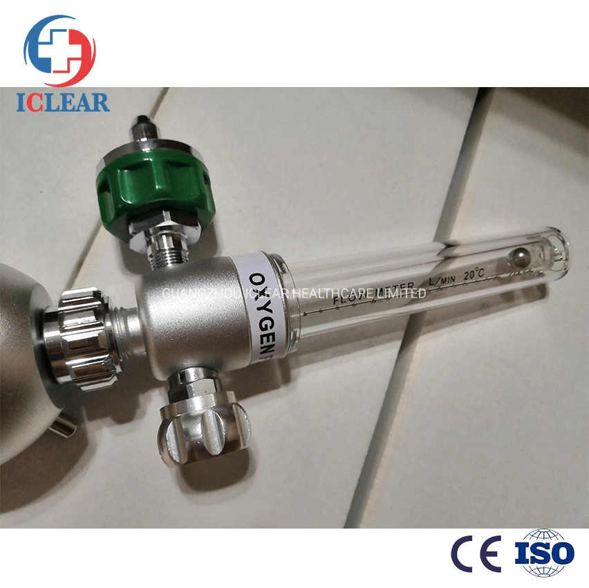 Safe High-Pressure Medical Oxygen Regulator with Oxygen Humidifier