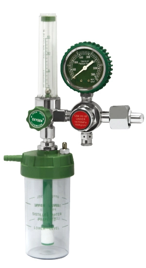 Oxygen Regulator with Flowemter and Humidifier Bottle