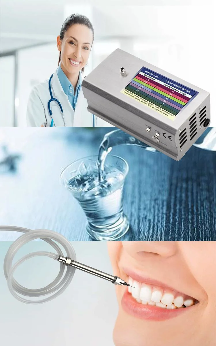 German Oxygen Feeding Portable O3 Equipments to Make Medical Drinkable Ozone Therapy Water