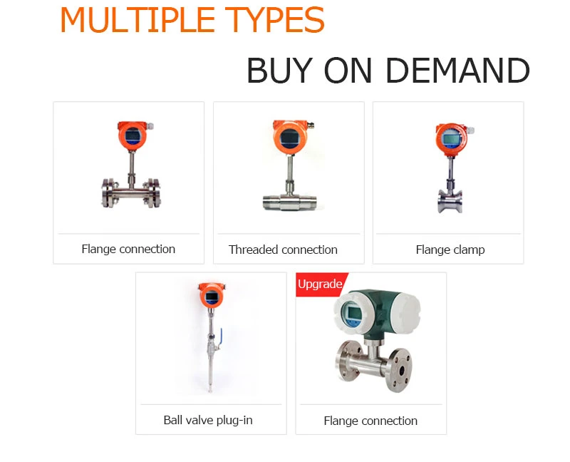 Plug in Connection of Hot Gas Mass Flowmeter to Measure Compressed Air, Oxygen, Nitrogen, Natural Gas, Manufacturer