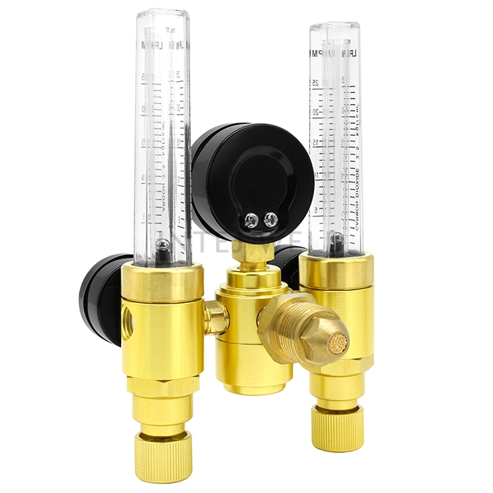 New Type Argon Regulator Gas Pressure Regulator with Three Gauge