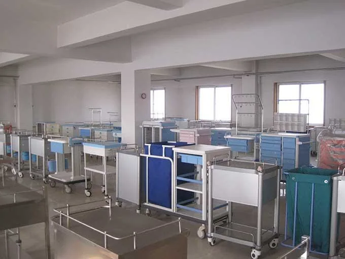 Aid Emergency Trolley Hospital Medical Surgical Bed Trolley