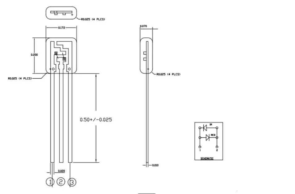 Te Connectivity SpO2 Optical Sensor Components