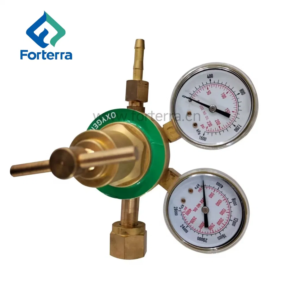 Forterra Brass Oxygen Medium High Pressure Regulator for Welding