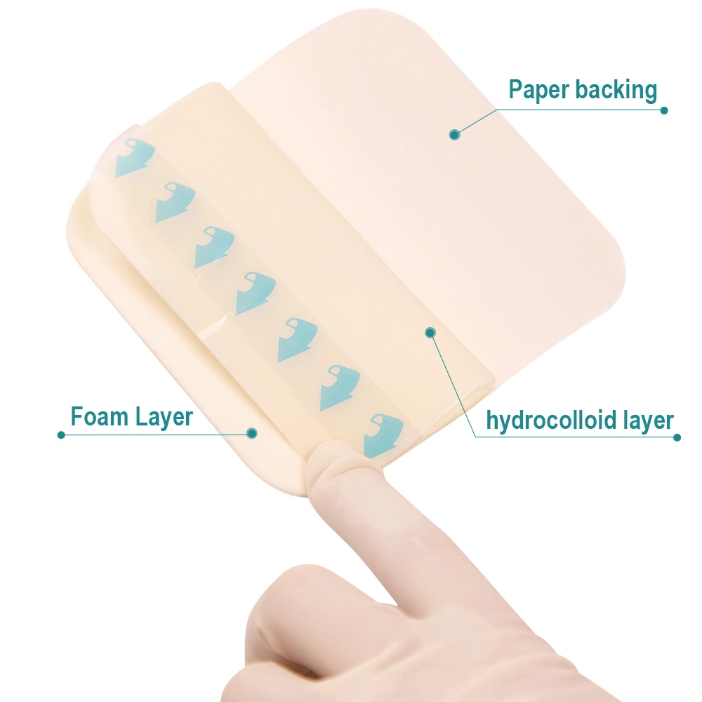 Factory Hydrocolloid Dressing Nursing Interventions Good for Bed Sores Anti Bacteria Hydrocolloid Dressings Reduce Scarring