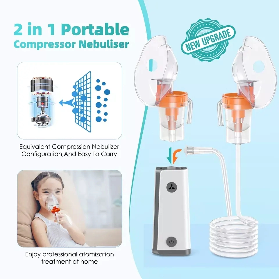 Portable Medical Nebulizer Lithium Battery Power Air Compressor Nebulizer